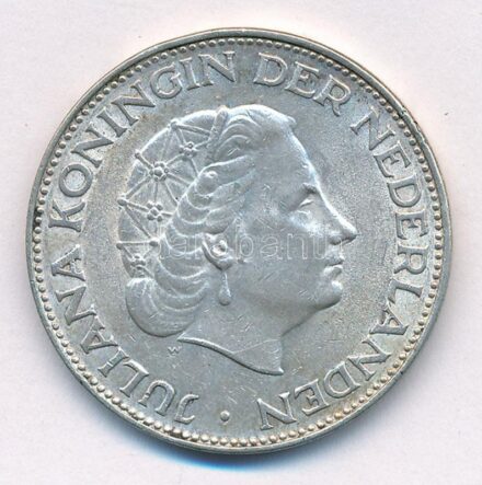 Hollandia 1966. 2 1/2G Ag 'Julianna' T:2 patina Netherlands 1966. 2 1/2 Gulden Ag 'Juliana' C:XF patina Krause KM#185