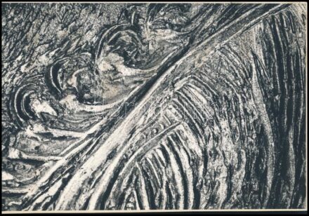 cca 1966 Jelzés nélküli vintage fotó, ezüst zselatinos ún. dokufotópapíron, kasírozva, átvilágítva a kép hátoldalán Koni felirat, ami esetleg Konecsni György grafikus és festőművészre utalhat, ugyanis egy neki címzett nagy