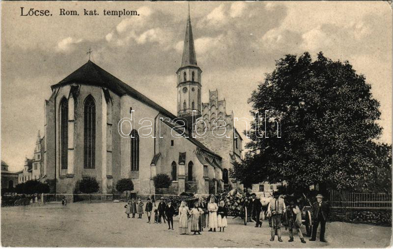 Lőcse, Levoca; Római katolikus templom. Feitzinger Ede No. 948. L. / church (EK)