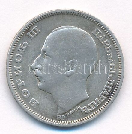 Bulgária 1930BP 20L Ag T:2- Bulgaria 1930BP 20 Leva Ag C:VF Krause KM#41