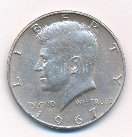 Amerikai Egyesült Államok 1967. 1/2$ Ag 'Kennedy' T:2 patina USA 1967. 1/2 Dollar Ag 'Kennedy' C:XF patina Krause KM#202a