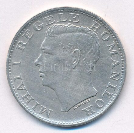 Románia 1944. 500L Ag 'I. Mihály' T:2 Romania 1944. 500 Lei Ag 'Mihai I' C:XF Krause KM#65