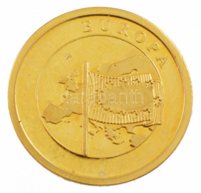 DN 'Ervnt haec avtem ovae parasti cvivs / Europa' jelzett Au emlékérem kapszulában (0,80g/0.585/14mm) T:PP ND 'Ervnt haec avtem ovae parasti cvivs / Europa' marked Au medallion in capsule (0,80g/0.585/14mm) C:PP - Image 2