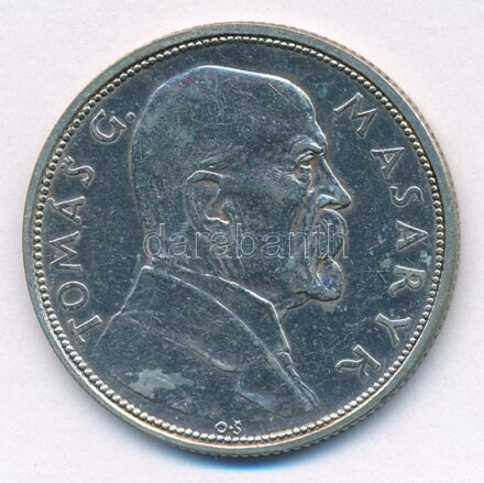 Csehszlovákia 1928. 10K Ag 'Masaryk' T:2 polírozva Czechoslovakia 1928. 10 Korun Ag 'Masaryk' C:AU polished Krause KM#12