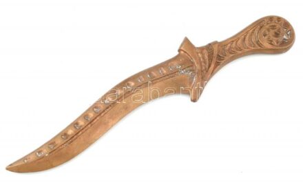 Bronz dísz tőr 22 cm