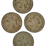 Csehszlovákia 1929-1930. 5K Ag (4x) T:3 patina Czechoslovakia 1929-1930. 5 Korun Ag (4x) C:F patina Krause KM#11 - Image 2
