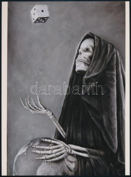 Dr. Bárány Nándor (1899-1977) gépészmérnök és fotóművész emlékére - és az ő nyomán -, fotórealisztikus stílusban, vászonra készült olajfestmény fotó másolata, 24x17,8 cm