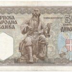 Szerbia / Német megszállás 1941. 50D T:III Serbia / German occupation 1941. 50 Dinara C:F - Image 2