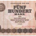 NDK 1985. 500M kiadatlan T:I,I- / GDR 1985. 500 Mark unissued C:UNC, AU Krause P#33
