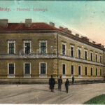 1909 Nagykároly, Carei; Honvéd laktanya. Csókás László kiadása / K.u.k. military barracks (fa)