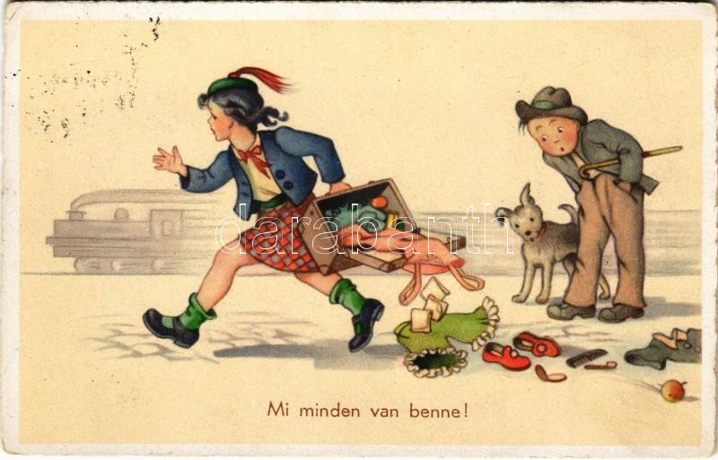 Mi minden van benne! / humour, railway station (EK)