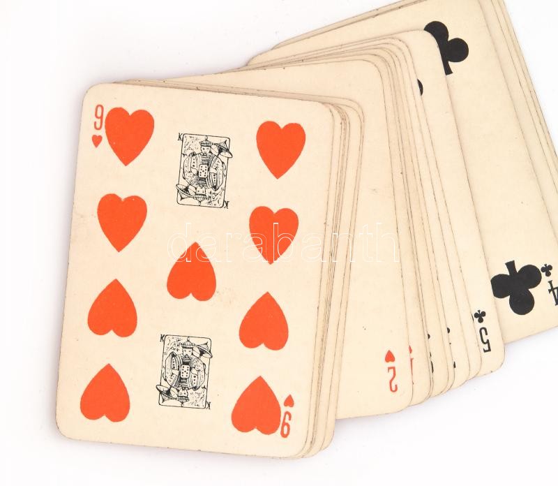 1898 Khanhoo Chinese card game. Kínai kártya paklik, játékleírással, eredeti dobozában, megkímélt állapotban / Original deck of cards with booklet, in original box. Good condition - Image 2