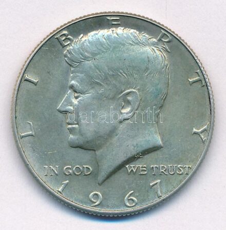 Amerikai Egyesült Államok 1967. 1/2$ Ag 'Kennedy' T:2 patina USA 1967. 1/2 Dollar Ag 'Kennedy' C:XF patina Krause KM#202a