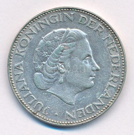 Hollandia 1959. 2 1/2G Ag 'Julianna' T:2,2- patina Netherlands 1959. 2 1/2 Gulden Ag 'Juliana' C:XF,VF Krause KM#185