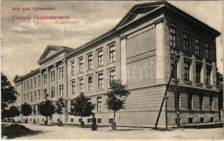 1906 Gyulafehérvár, Karlsburg, Alba Iulia; Római katolikus főgimnázium. Papp György kiadása / grammar school