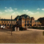 1914 Arad, Indóház, vasútállomás, iparvasút, vonat / railway station, industrial railway, train