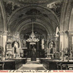 1907 Szatmárnémeti, Satu Mare; Római katolikus székesegyház belső. Reizer János kiadása / cathedral interior