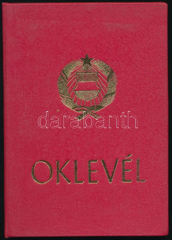 1976 Bp., MSZMP esti egyetemi diploma - Image 2