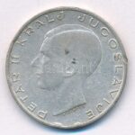 Jugoszlávia 1938. 20D Ag 'II. Péter' T:2,2- ph. Yugoslavia 1938. 20 Dinara Ag 'Petar II' C:VF edge error Krause KM#23