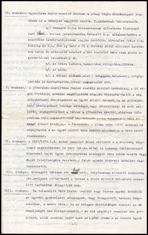 1921 Ügyvédi társulási szerződés - Image 2