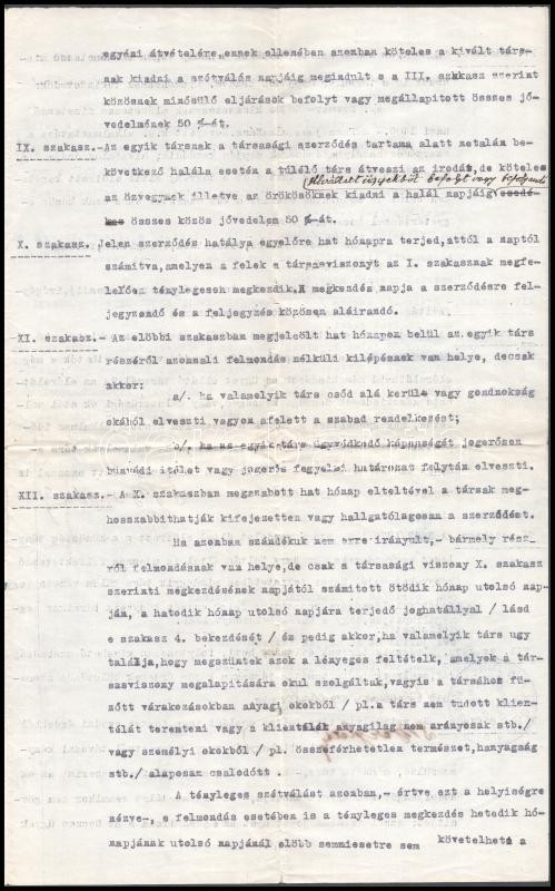 1921 Ügyvédi társulási szerződés - Image 3