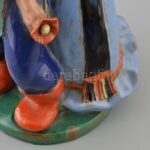 Komlós testvérek Budapest: Szerelmesek. Mázas kerámia jelzett, hibátlan. m: 38 cm - Image 3