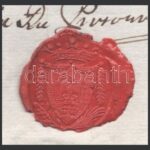 1820 Tahy Antal ítélőmester által aláírt viaszpecsétes eperjesi irat - Image 4