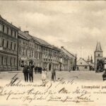 1904 Vysoké Myto, Hohenmaut; Litomyslské predmestí / street view, shops (EK)