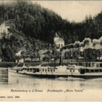 Linz, Kalvarienberg a.d. Donau, Postdampfer Marie Valerie / Danube, steamship (EK)