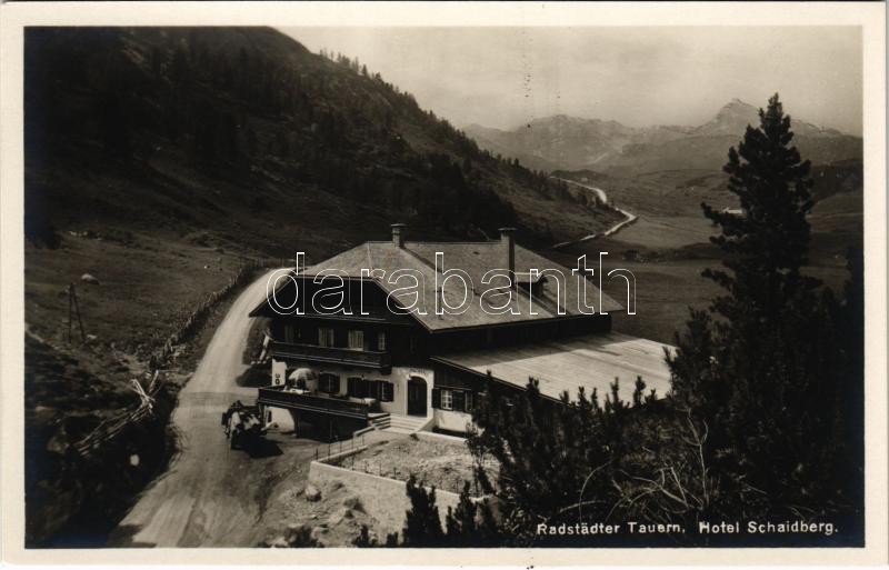 Radstädter Tauern, Hotel Schaidberg