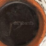 Hódmezővásárhelyi retró kerámia váza, hibátlan, jelzés nélkül, m: 28 cm - Image 2