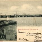 1903 Sandviken, Sandvikens Järnverk, Stora verkstaden / iron factory, ironworks, workshop, interior (EK)