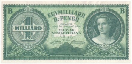 1946. 1.000.000.000BP modern másolat 'COPY' jelzéssel T:I