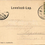 1905 Celldömölk, vasútállomás, gőzmozdony, vonat. Radó J. - Image 2