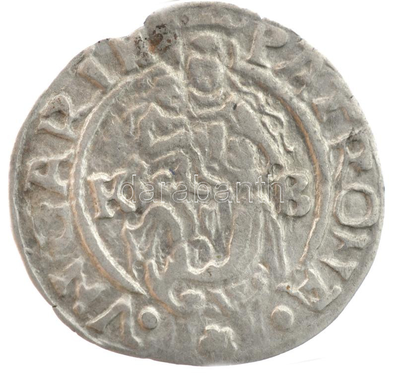 1565K-B Denár Ag 'I. Ferdinánd' (0,35g) T:2 a perem kis része hiányzik Hungary 1565K-B Denar Ag 'Ferdinand I' (0,35g) C:XF a small part of the edge is missing Huszár: 936.,Unger II.: 748.a