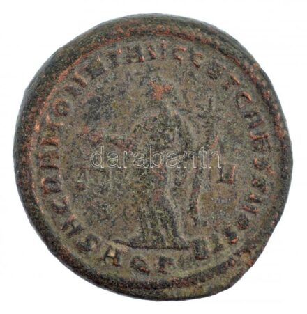 Római Birodalom / Aquileia / I. Constantius 301. AE Follis Br (9,77g) T:2- Roman Empire / Aquileia / Constantius I 301. AE Follis Br 'CONSTANTIVS NOB CAES / SACRA MONET AVGG ET CAESS NOSTR - V - AQ gamma' (9,77g) C:VF RIC VI 32a