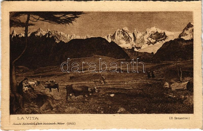 La Vita. Societá Editoriale d'Arte Divisionista, Milano s: G. Segantini (EK)