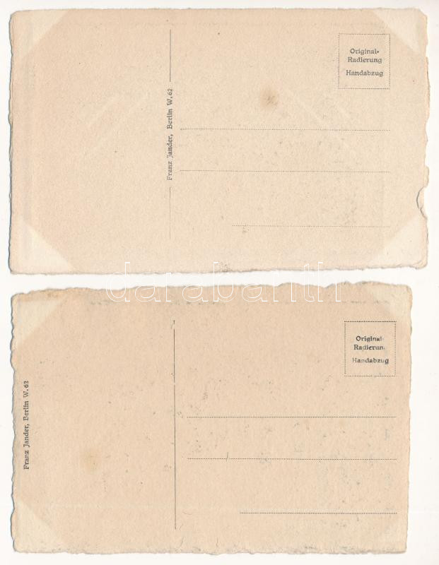 Dresden, Drezda; 4 pre-1945 postcards (Franz Jander) - Image 2