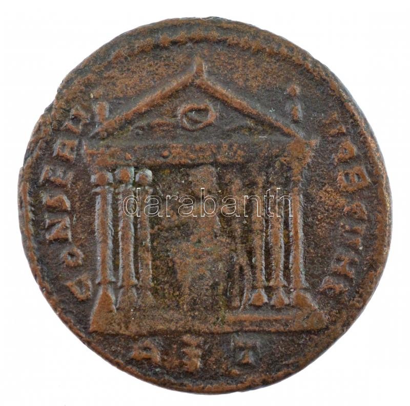 Római Birodalom / Aquileia(?) / Maxentius 306-312. AE Follis bronz (4,84g) T:2- Roman Empire / Aquileia(?) / Maxentius 306-312. AE Follis bronze 'IMP C MAXENTIVS P F AVG / CONSERV VRB SVAE - A?T' (4,84g) C:VF
