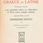 Novum Testamentum Graece et Latine. [Újtestamentum görög és latin nyelven]. Utrumque textum cum apparatu critico ex editionibus et libris manu scriptis collecto imprimendum curavit Eberhard Nestle. Stuttgart, 1923, Privilegierte - Image 3