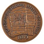 2000. 'A Magyar Gyógyszerész Kamara a Millennium emlékezetére' kétoldalas bronz emlékérem eredeti díszdobozában (42,5mm) T:1 - Image 2