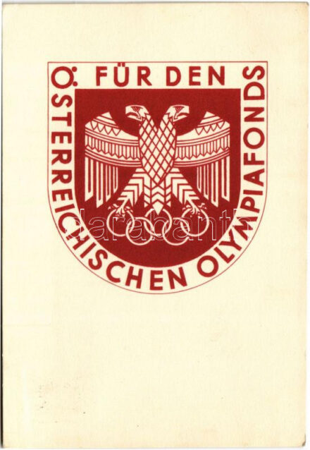 1936 Für den Österreichischen Olympiafonds. Zur Erinnerung an die Fis-Wettkämpfe Innsbruck / For the Austrian Olympic Fund 'FIS-WETTKAMPFE INNSBRUCK 1936' So. Stpl. (EK)