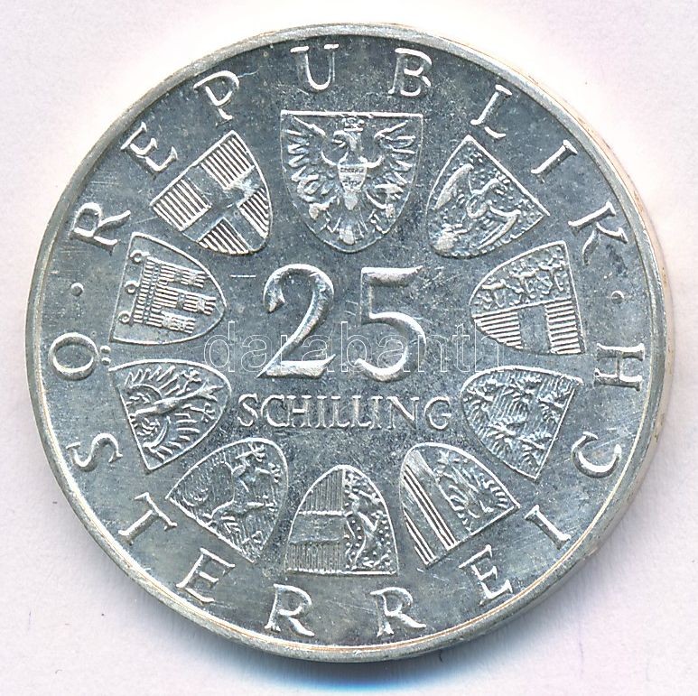 Ausztria 1971. 25Sch Ag '200 éves a Bécsi Tőzsde' T:2 Austria 1971. 25 Schilling Ag '200th Anniversary of the Vienna Exchange' C:XF Krause KM#2910 - Image 2