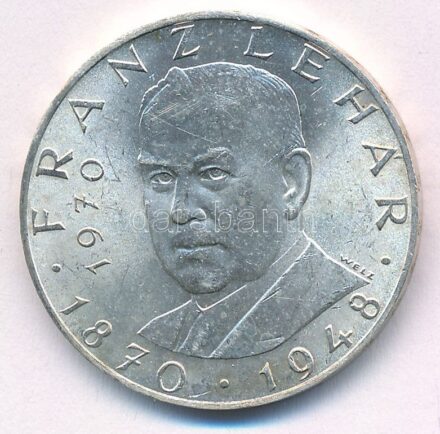 Ausztria 1970. 25Sch Ag 'Lehár Ferenc' T:2 Austria 1970. 25 Schilling Ag 'Franz Lehar' C:XF Krause KM#2907