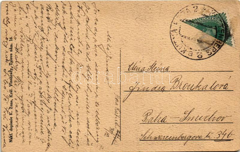 1912 Kutna Horá, Portál klástera Vorsilek, Kamenny dum, Kaple ve Vlasském dvore, Portál u Mramoru / monastery gate, chapel (EK) - Image 2