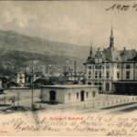 1900 Goldau, Bahnhof / railway station (cut)