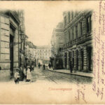 1900 Olomouc, Olmütz; Theresiengasse, Candis Fabrik / street, shop (EK)