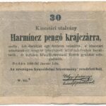 1849. 30kr 'Kossuth bankó' T:III,III- kis ly. Adamo G103