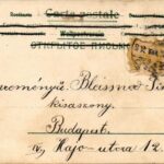 1902 Easter greeting art postcard with rabbit, chicken and eggs. litho (szakadások / tears) - Image 2