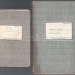 1943, 1946 2 db kézzel írt tinédzser napló, egyik szép rajzokkal.
